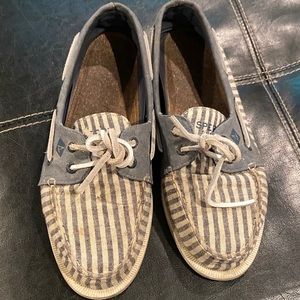 Seersucker Sperry Boat Shoe